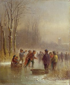 Lapset luistelevat, 19. vuosisata